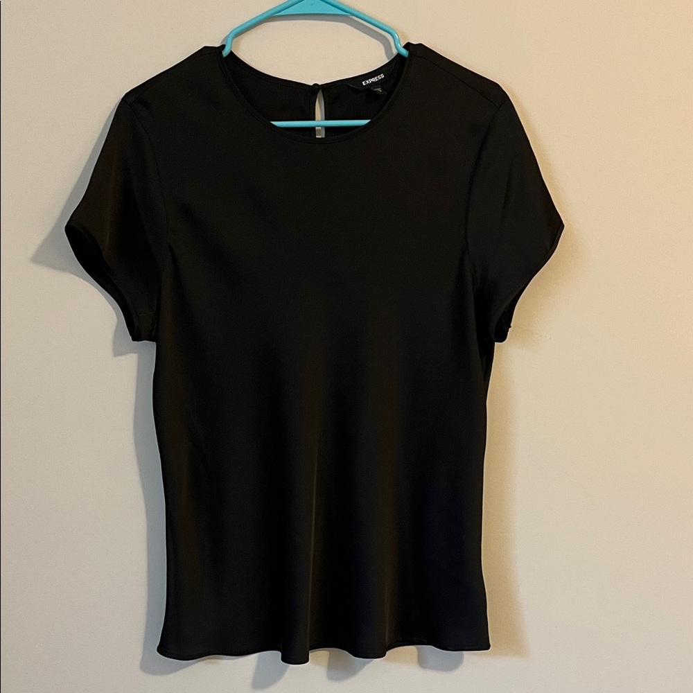 Express Black Short Sleeve Top